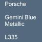 Preview: Porsche, Gemini Blue Metallic, L335.